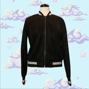 Embellished Bomber Jacket - Shimmery